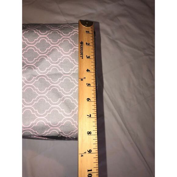 Bag Shoulder Tote Handmade Bicycle Print Pink Gray Blue New Fabric Lightweight - Picture 8 of 8